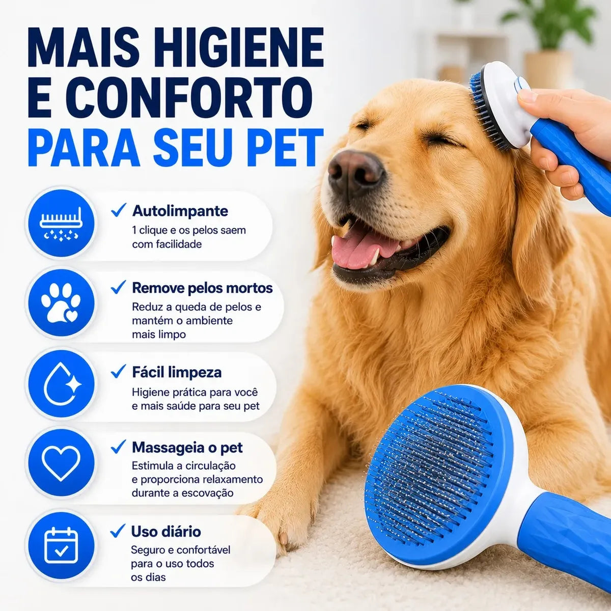 Escova Removedora de Pelos