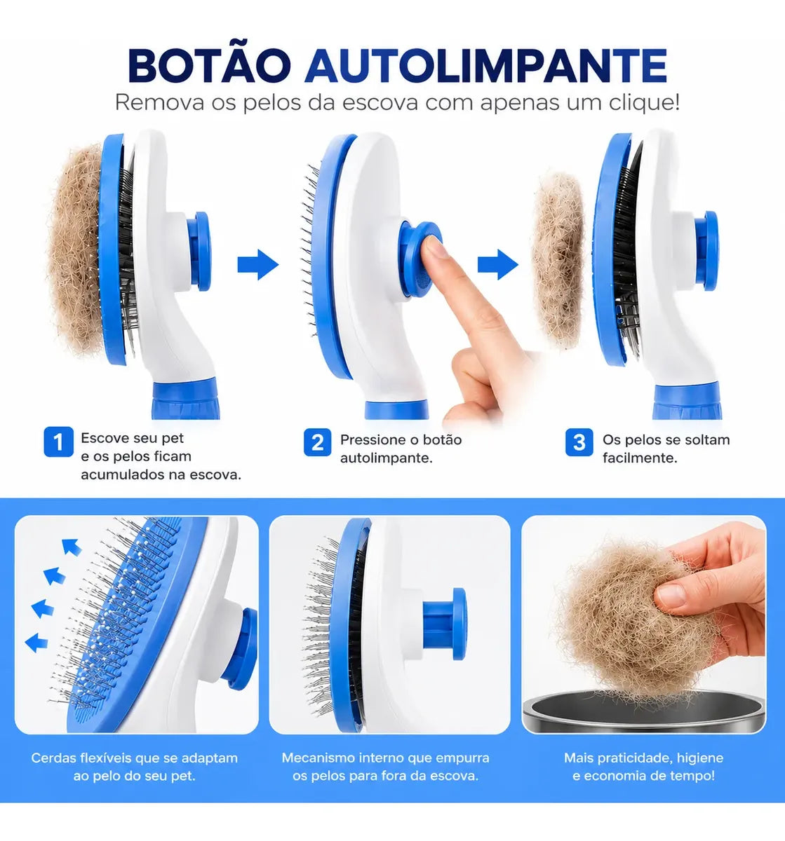 Escova Removedora de Pelos